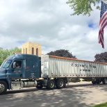 Company driver in local parade.