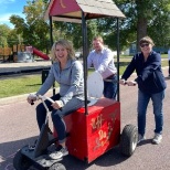 Madison, MN Area Chamber of Commerce Oktoberfest Outhouse Races.