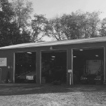 The front on the mechanic shop