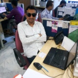 in my office