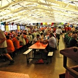 The Boy Scouts enjoying our delicious meals only a few of out 1,500 scouts we serve a meal.