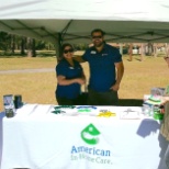 Two of our Client Care Liaisons at a health fair in Florida, educating the community!