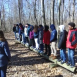 FAME Academy students participating in team building activities at Chatham Eden Hall Campus.