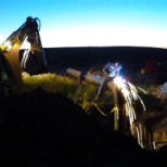 a late day welding water crossings