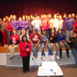 Red Ribbon Week Assembly with students