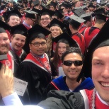 My students and I. Graduation 2018. I am the guy with the sunglasses.