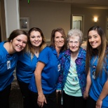 Nurses and Resident at Tabitha Residence—Harbor House