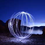 Light Painting outside the Magic Memories Office