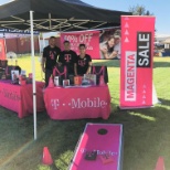 Come challenge your local Mobile Experts to a game of corn hole!