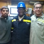 PMC1 Linea de terminación PIMA LACO2F. En esta foto estamos con el director de Tenaris en Nigeria.