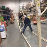 Working with steal beam racking!