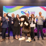 Our Exec team at our Building Joy In Vision conference, 2022 with Marvin! 