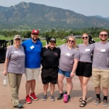 Our Colorado Springs team volunteering at Cheyenne Village's first charity golf tournament!