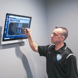 Dr. Peter Bufano performing a Chiropractic evaluation