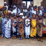 Our school went traditional so the kids dress in our traditional wear