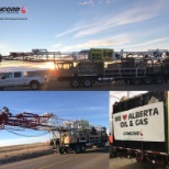 Rig 146 was one of the units that participated in the Yellow Vest Convoy from Brooks to Medicine Hat