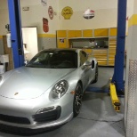 Porsche scheduled for service