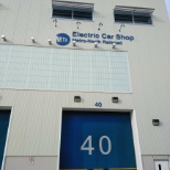 New state of the art. Electric car shop.