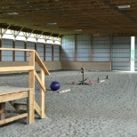 The Equine Program indoor riding arena.