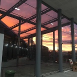 The sun sets on completed job,PFP/Balfour Beatty at Edinburgh's new Gateway Rail /Tram Interchange