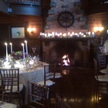 Getting ready for a wedding, Partial veiw of the ballroom