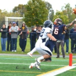 Anthony Acevedo does a big stretch for 6-points. Pioneer football.