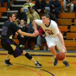 UC Junior, Connor Maish, cuts for the lane.