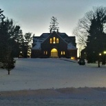 Hascall Hall at Dusk