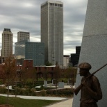 City Hall and Skyline shot from Reconciliation Park