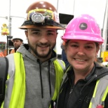 Our Safety Manager, Anna, is known for her notorious pink hard hat. If you know, you know.