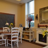 Meeting Room with Original School Chalkboard!