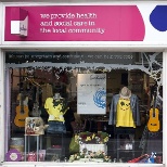 Sue Ryder Shop Window