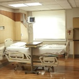 View of an inpatient room within the Comprehensive Stroke Center at Maimonides.