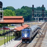 NCDOT also designs, builds, and maintains the state's rail system. Join us. All aboard!