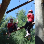 Our 2016 Summer Interns at Summit Vision high ropes course!