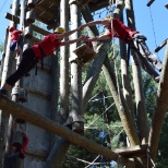 Our 2016 Summer Interns at Summit Vision high ropes course!