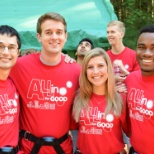 Our 2016 Summer Interns at Summit Vision high ropes course!