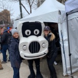 Our team and Truckie at Opening Day in Detroit!