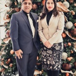 Mansoor (CEO) and wife Sadia. Company Christmas Party 2018.