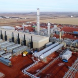 A gas plant that was recently finished by Spartan