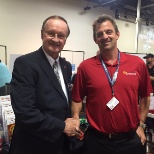 Sales Executive Marc meeting Mayor Wood of Oceanside, CA