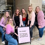 Some of our Grandview stylists with one of our favorite quotes! 