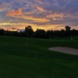 Morning on the golf course.