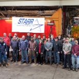 The whole Starr Team after our shop feast on the last day before Christmas.