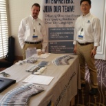 Interpreter recruiters Blitz and Harry at the 2018 CHIA Conference.