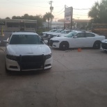 One of the mornings I VOLUNTEERED to wash new Chargers before delivering them to their new agencies.