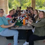 Lunching together helps build culture and community among staff.