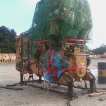 D65 Dozer main body and cabin been rigged up and ready to fly to construction site for earth works