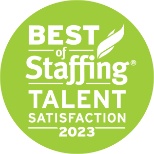 Clearly Rated - Best of Staffing Talent Award 2023