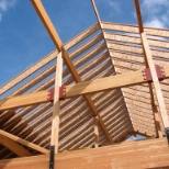 RedBuilt I-Joists installed for a roof system.